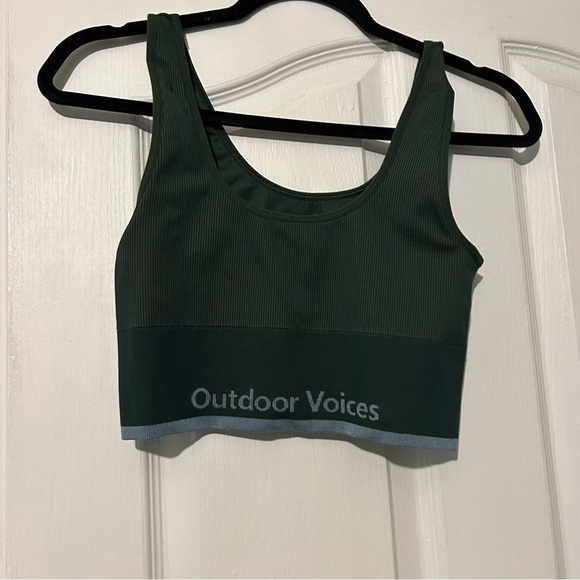 Outdoor Voices SeamlessRib bra Square Neck Bra - Picture 2 of 10